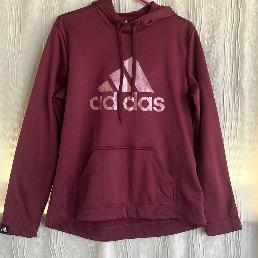 Adidas Logo Fleece Hoodie NWOT